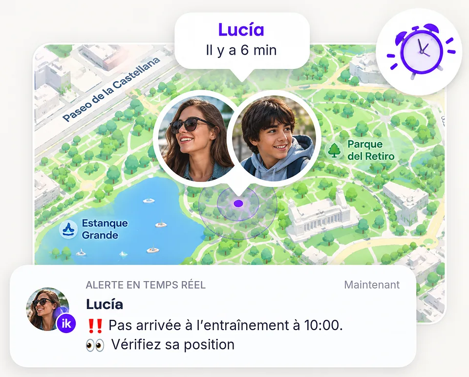 Alerte inthesk : Lucía n’est pas arrivée à l’heure prévue