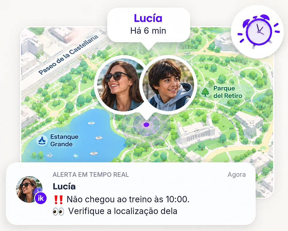 Alerta inthesk: a Lucía não chegou à hora prevista
